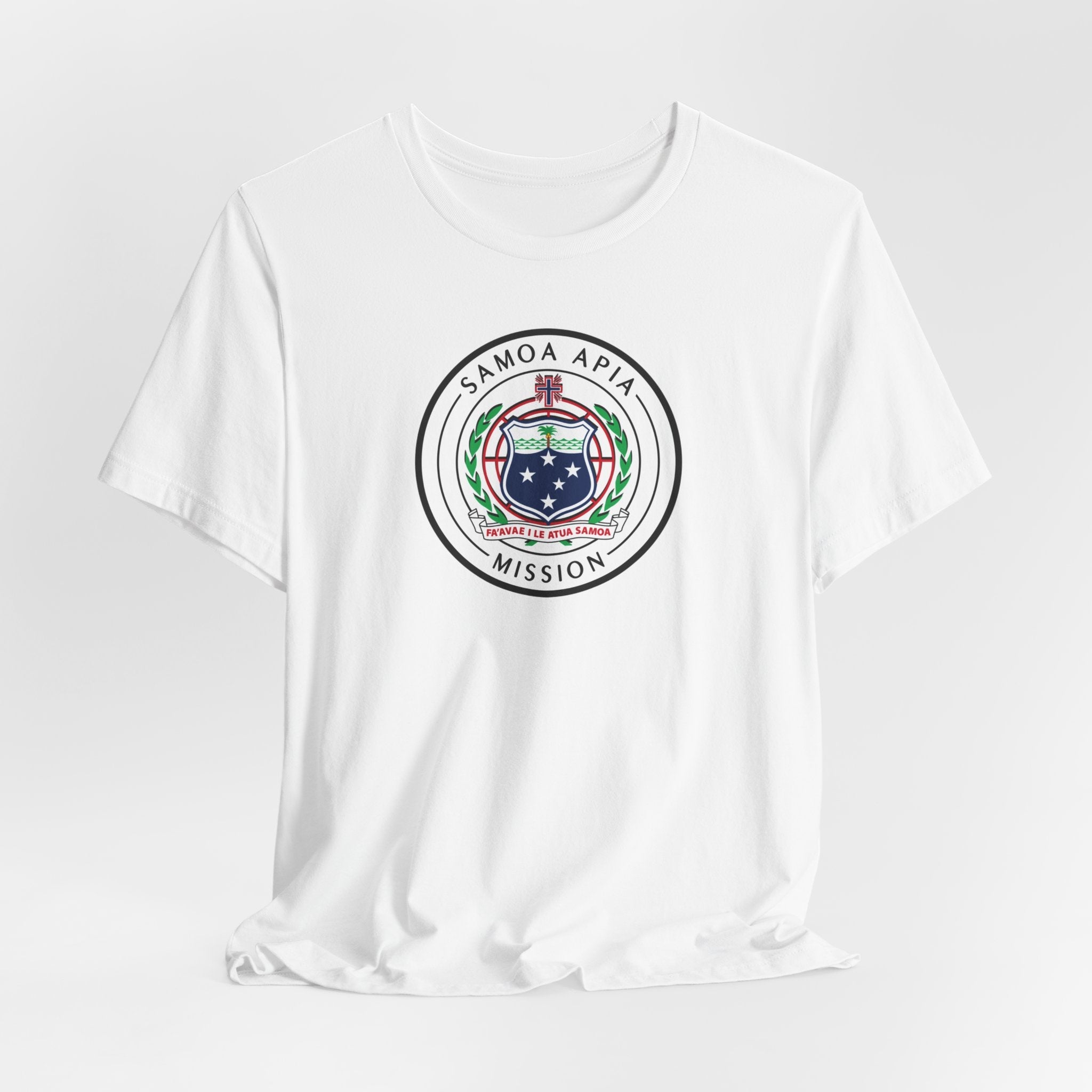 Samoa Apia Mission Flag Logo (White Border) T-shirt - Latter-Day Saint LDS Missionary Gift - Book of Mormon