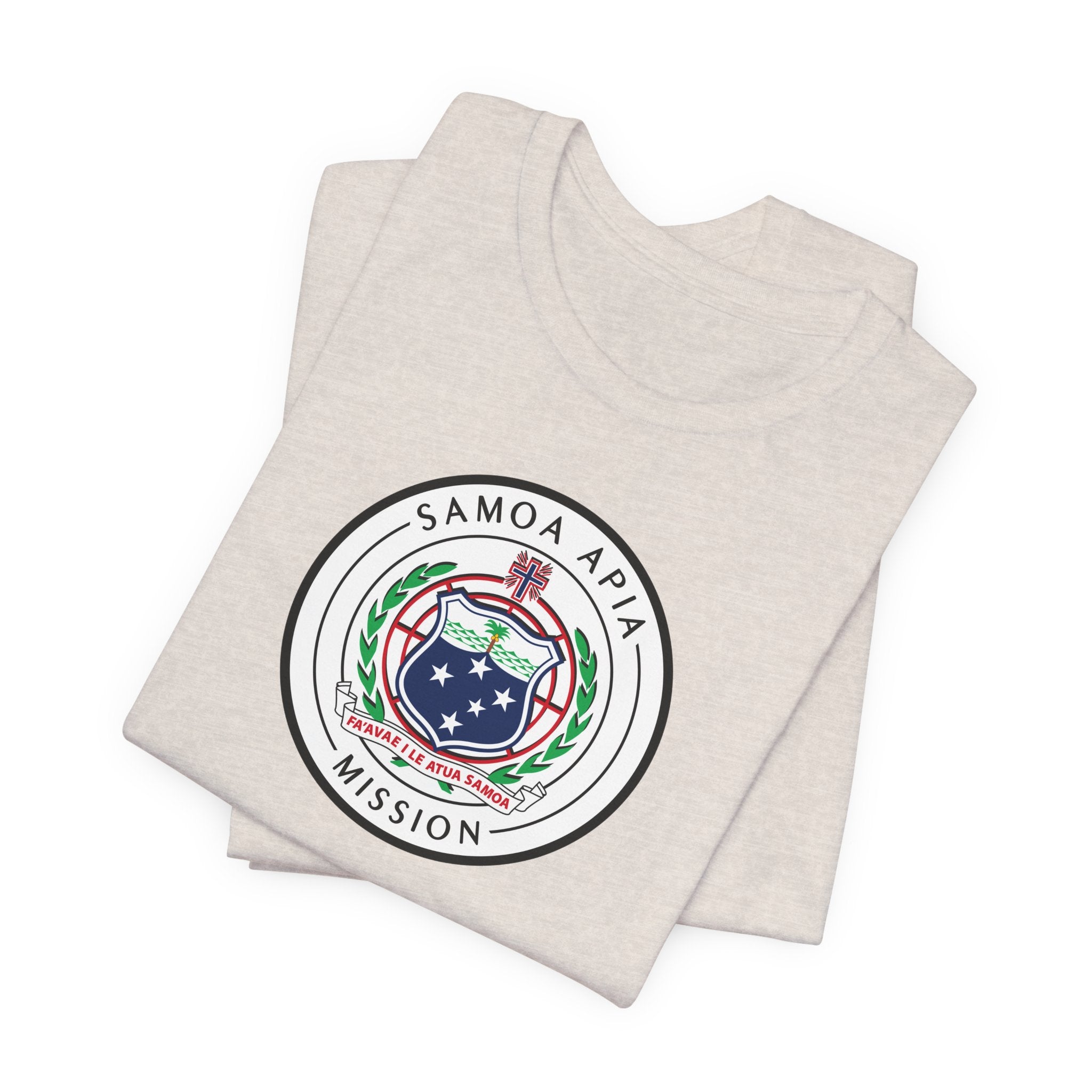 Samoa Apia Mission Flag Logo (White Border) T-shirt - Latter-Day Saint LDS Missionary Gift - Book of Mormon