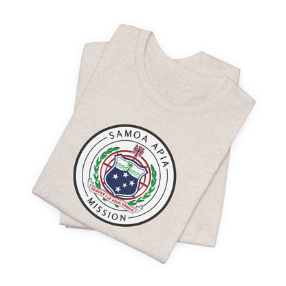 Samoa Apia Mission Flag Logo (White Border) T-shirt - Latter-Day Saint LDS Missionary Gift - Book of Mormon