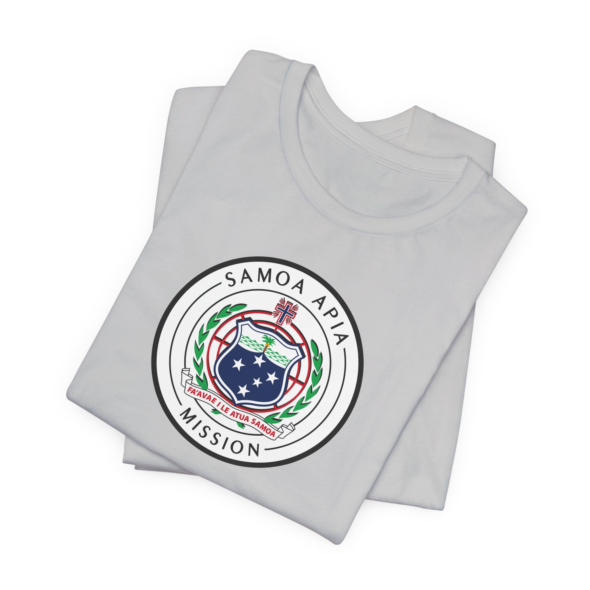 Samoa Apia Mission Flag Logo (White Border) T-shirt - Latter-Day Saint LDS Missionary Gift - Book of Mormon