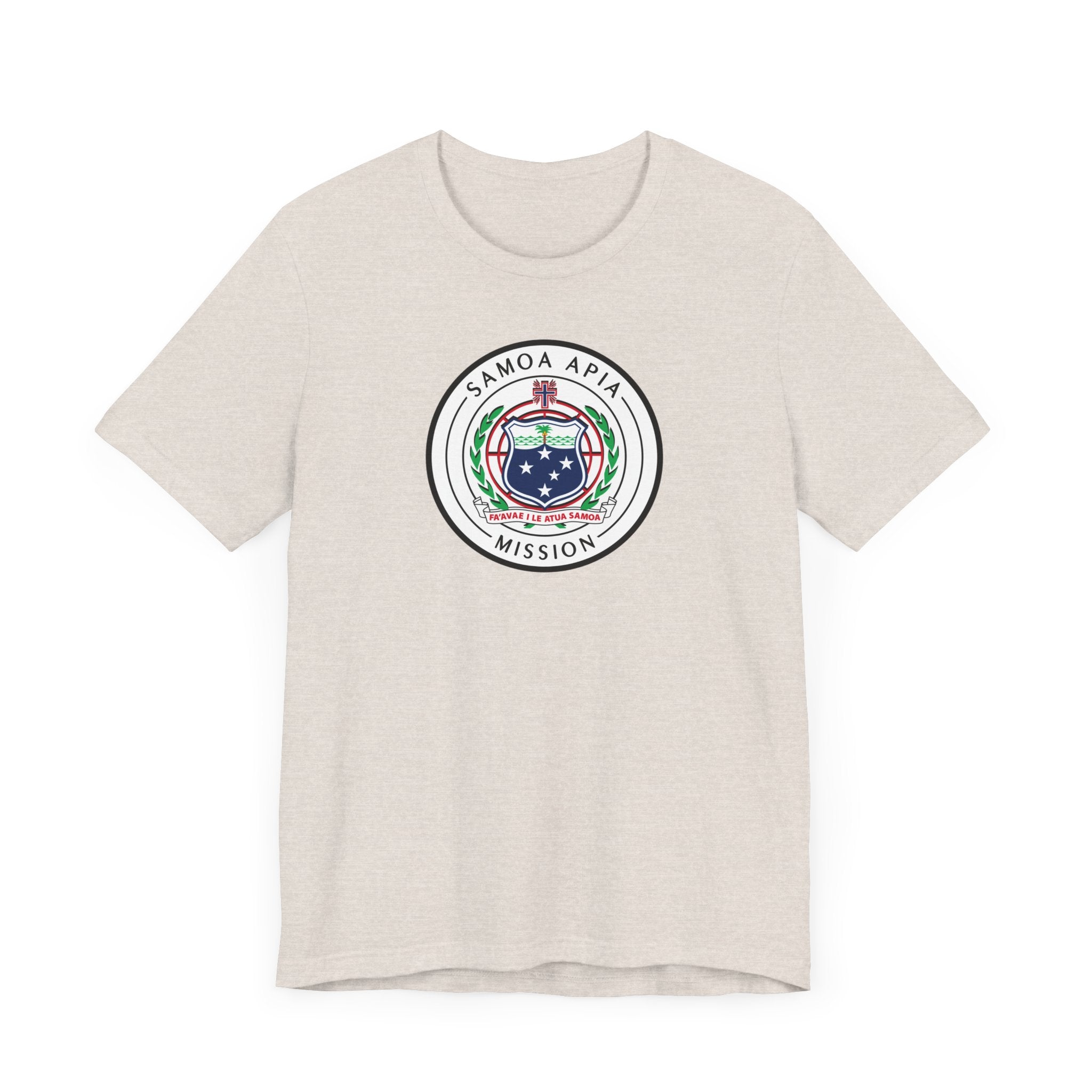 Samoa Apia Mission Flag Logo (White Border) T-shirt - Latter-Day Saint LDS Missionary Gift - Book of Mormon