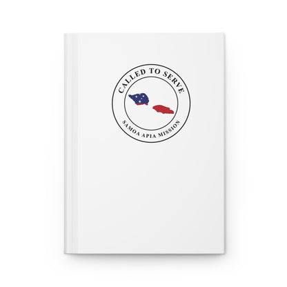 Samoa Apia Mission Flag Map Called to Serve White Hardcover Journal Matte - Latter-Day Saint LDS Missionary Gift - Book of Mormon