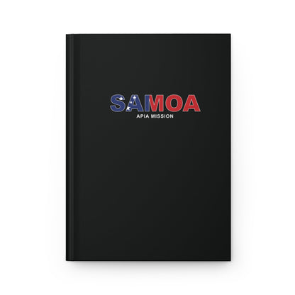 Samoa Apia Mission Flag Title Black Hardcover Journal Matte - Latter-Day Saint LDS Missionary Gift - Book of Mormon