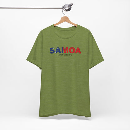 Samoa Apia Mission Flag Title T-shirt - Latter-Day Saint LDS Missionary Gift - Book of Mormon