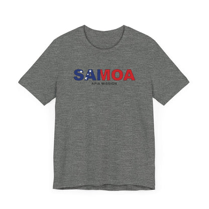 Samoa Apia Mission Flag Title T-shirt - Latter-Day Saint LDS Missionary Gift - Book of Mormon