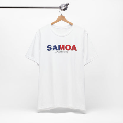 Samoa Apia Mission Flag Title T-shirt - Latter-Day Saint LDS Missionary Gift - Book of Mormon