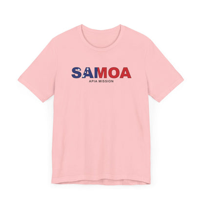 Samoa Apia Mission Flag Title T-shirt - Latter-Day Saint LDS Missionary Gift - Book of Mormon