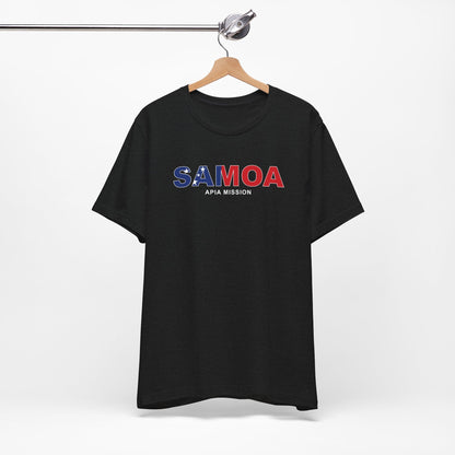 Samoa Apia Mission Flag Title T-shirt - Latter-Day Saint LDS Missionary Gift - Book of Mormon