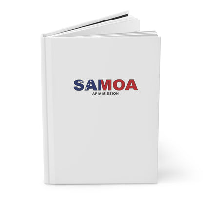 Samoa Apia Mission Flag Title White Hardcover Journal Matte - Latter-Day Saint LDS Missionary Gift - Book of Mormon