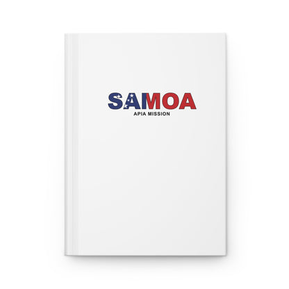 Samoa Apia Mission Flag Title White Hardcover Journal Matte - Latter-Day Saint LDS Missionary Gift - Book of Mormon