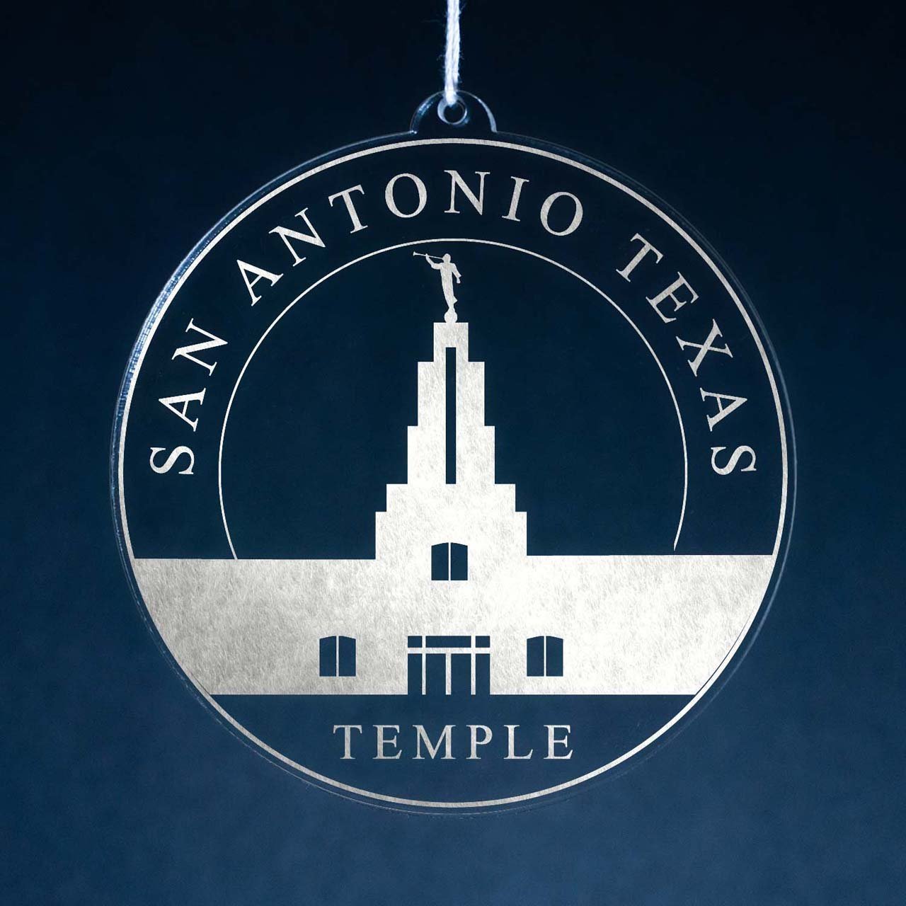 San Antonio Texas Temple Christmas Ornament - Latter-Day Saint LDS Missionary Gift - Book of Mormon