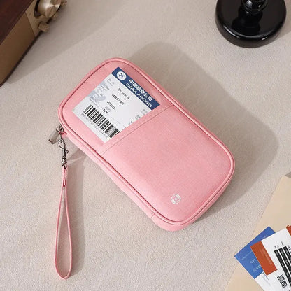 Passport Holder Bag Family Rfid Blocking Passport Wallet Travel Essentials Wallet Travel Document Organizer Credit Cards Case