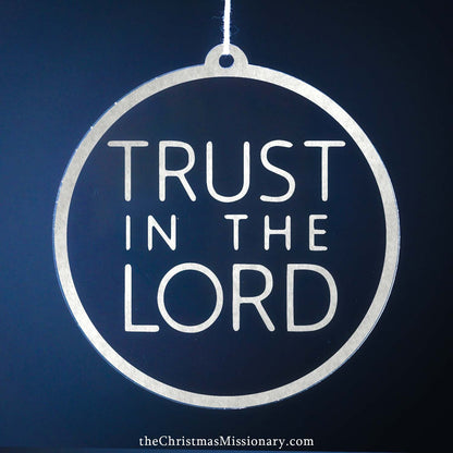 Set of Trust In The Lord Ornaments - Latter-Day Saint LDS Missionary Gift - Book of Mormon
