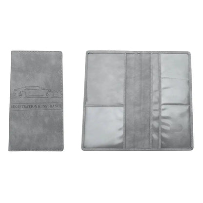 Passport Storage Folder Solid Color Car Driving Documents Credit Card Holders Purse Travel Passport Holder Driver License Bag
