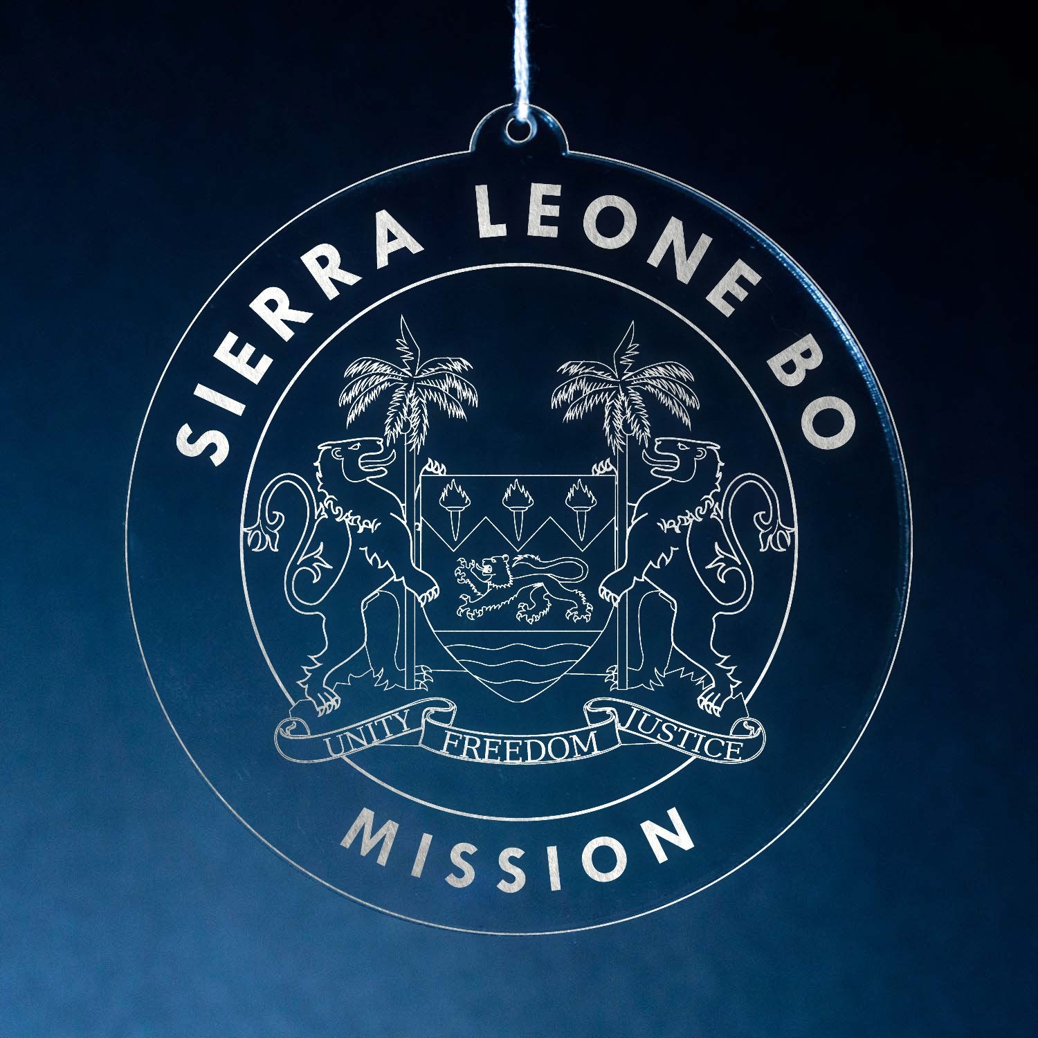 LDS Sierra Leone Bo Mission Christmas Ornament