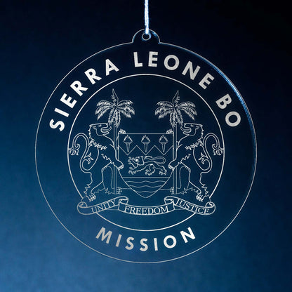LDS Sierra Leone Bo Mission Christmas Ornament