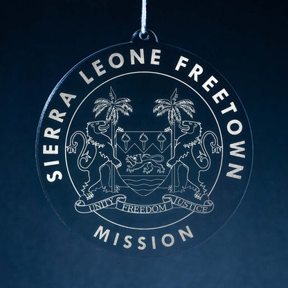 Sierra Leone Freetown Mission Christmas Ornament - Latter-Day Saint LDS Missionary Gift - Book of Mormon