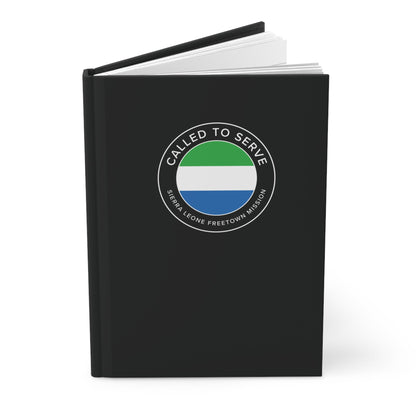 Sierra Leone Freetown Mission Circle Flag Called to Serve Black Hardcover Journal Matte - Latter-Day Saint LDS Missionary Gift - Book of Mormon