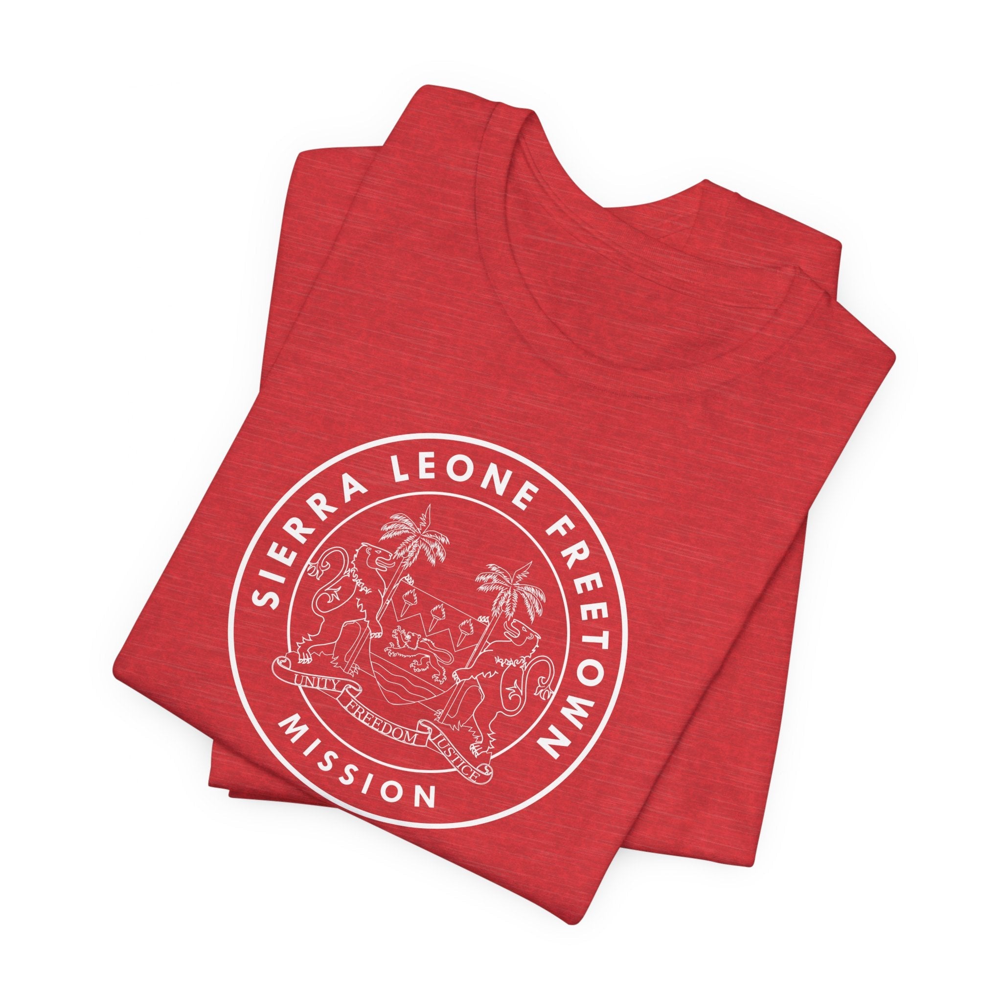 Sierra Leone Freetown Mission Circular Monochrome Logo T-Shirt - Latter-Day Saint LDS Missionary Gift - Book of Mormon