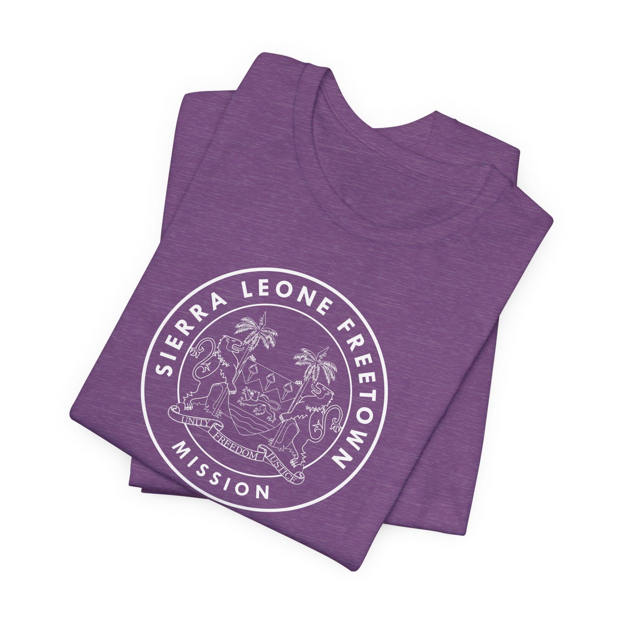 Sierra Leone Freetown Mission Circular Monochrome Logo T-Shirt - Latter-Day Saint LDS Missionary Gift - Book of Mormon
