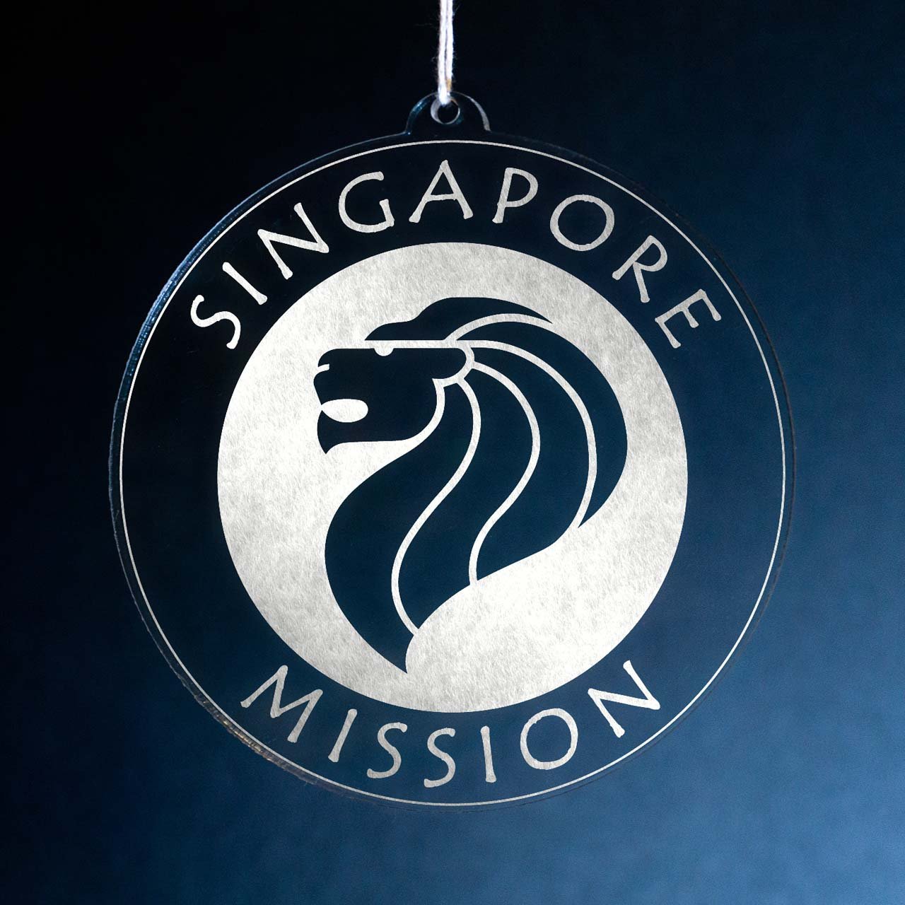 Singapore Mission Christmas Ornament - Latter-Day Saint LDS Missionary Gift - Book of Mormon