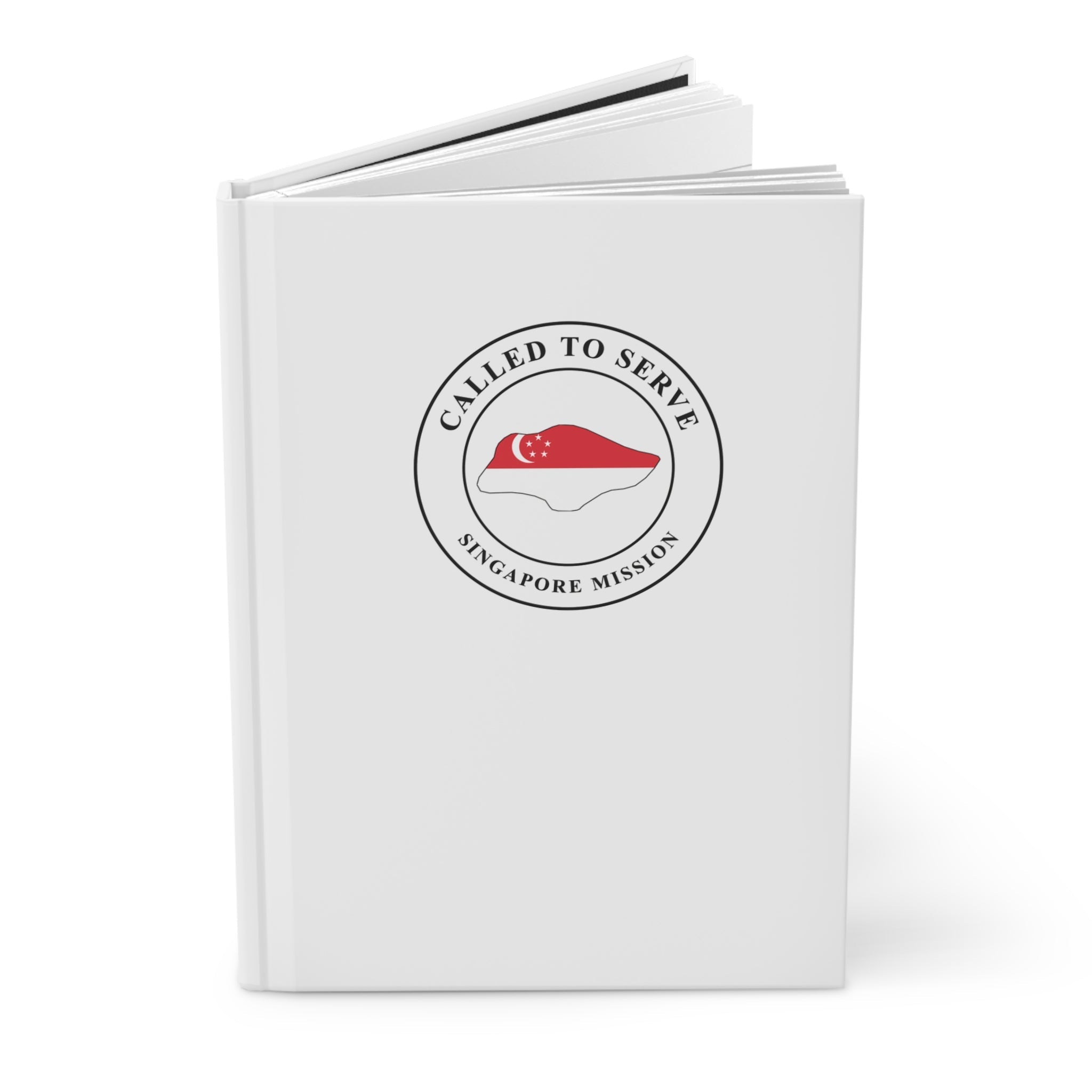 Singapore Mission Flag Map Called to Serve White Hardcover Journal Matte - Latter-Day Saint LDS Missionary Gift - Book of Mormon