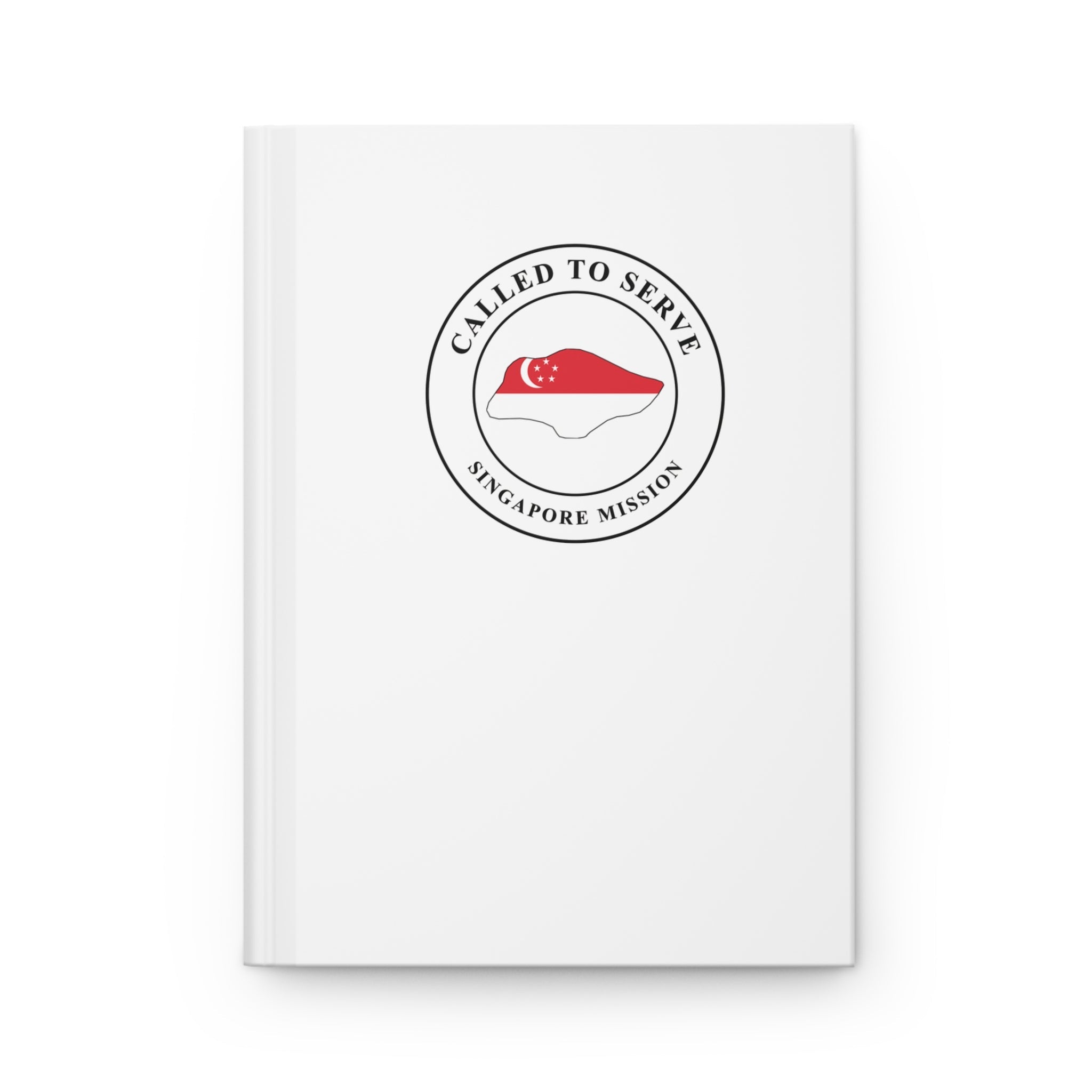 Singapore Mission Flag Map Called to Serve White Hardcover Journal Matte - Latter-Day Saint LDS Missionary Gift - Book of Mormon