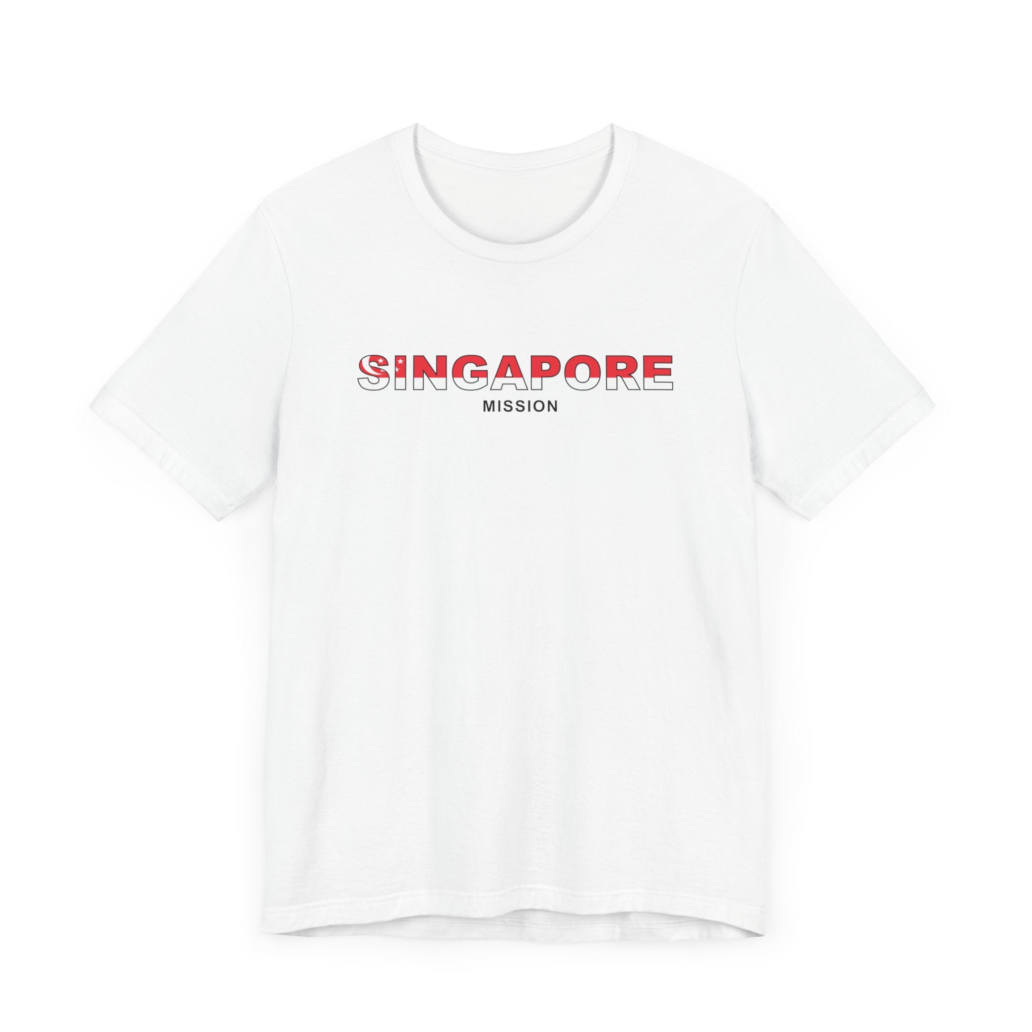 Singapore Mission Flag Title T-shirt - Latter-Day Saint LDS Missionary Gift - Book of Mormon