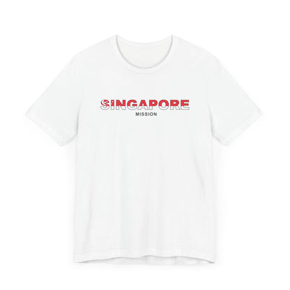 Singapore Mission Flag Title T-shirt - Latter-Day Saint LDS Missionary Gift - Book of Mormon