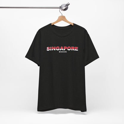 Singapore Mission Flag Title T-shirt - Latter-Day Saint LDS Missionary Gift - Book of Mormon