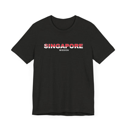 Singapore Mission Flag Title T-shirt - Latter-Day Saint LDS Missionary Gift - Book of Mormon