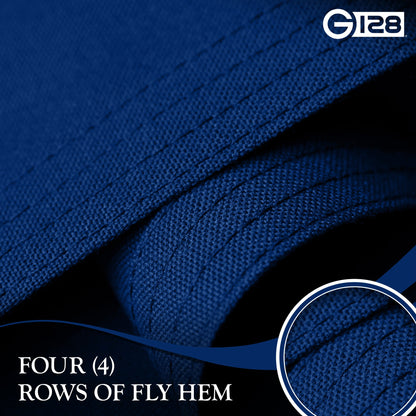 G128 South Carolina SC State Flag | 2x3 Ft | StormFlyer Series Embroidered 220GSM Spun Polyester | Embroidered Design, Indoor/Outdoor, Brass Grommets, Heavy Duty, All Weather