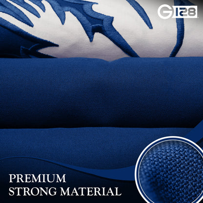 G128 South Carolina SC State Flag | 2x3 Ft | StormFlyer Series Embroidered 220GSM Spun Polyester | Embroidered Design, Indoor/Outdoor, Brass Grommets, Heavy Duty, All Weather