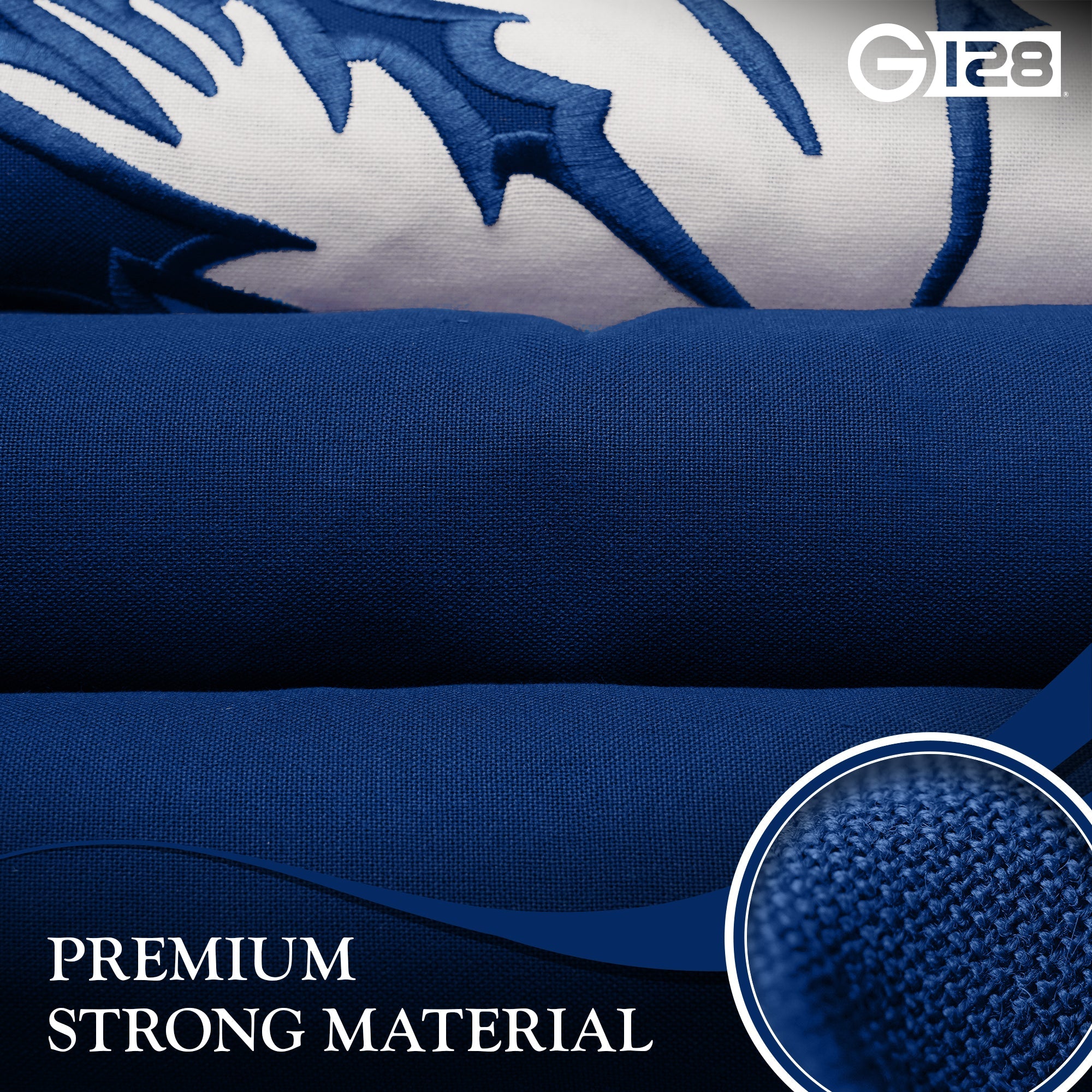 G128 South Carolina SC State Flag | 2.5x4 Ft | StormFlyer Series Embroidered 220GSM Spun Polyester | Embroidered Design, Indoor/Outdoor, Brass Grommets, Heavy Duty, All Weather