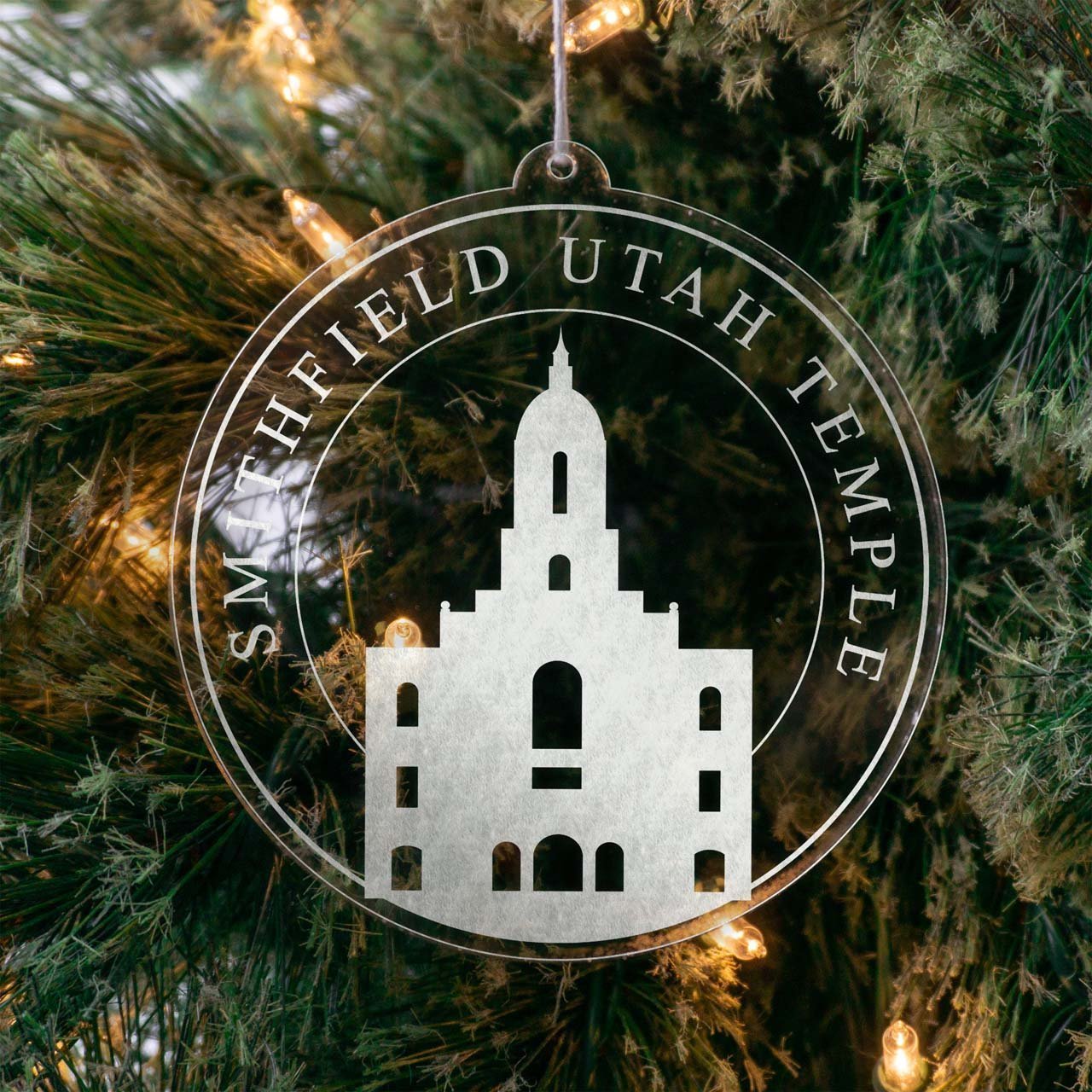 Smithfield Utah Temple Christmas Ornament - Latter-Day Saint LDS Missionary Gift - Book of Mormon