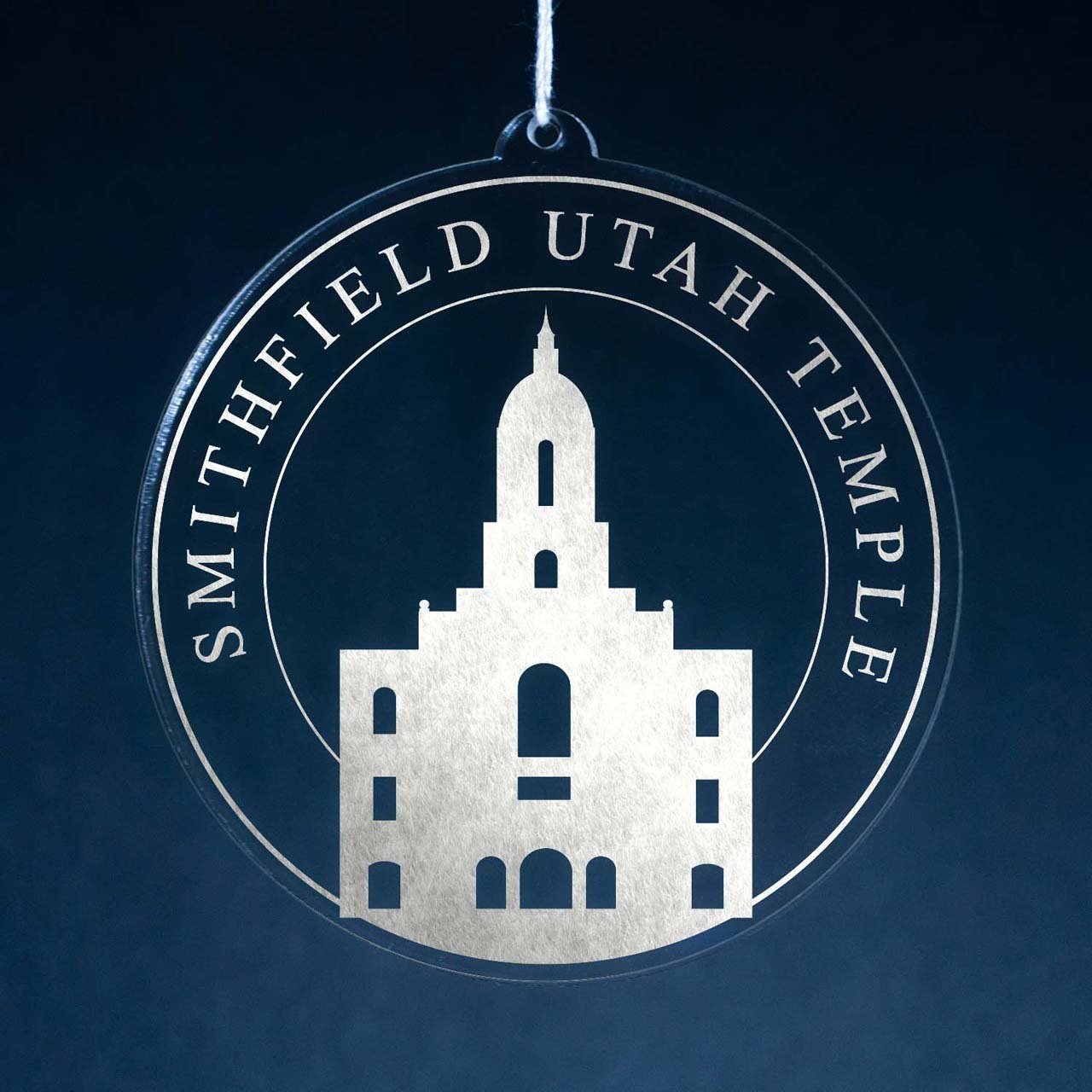 Smithfield Utah Temple Christmas Ornament - Latter-Day Saint LDS Missionary Gift - Book of Mormon