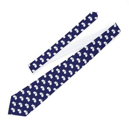 Snowflake Arizona Temple Patterned Neck Tie for Elders (Blue) - Mission Wishlist - LDS Missionary Gift Store