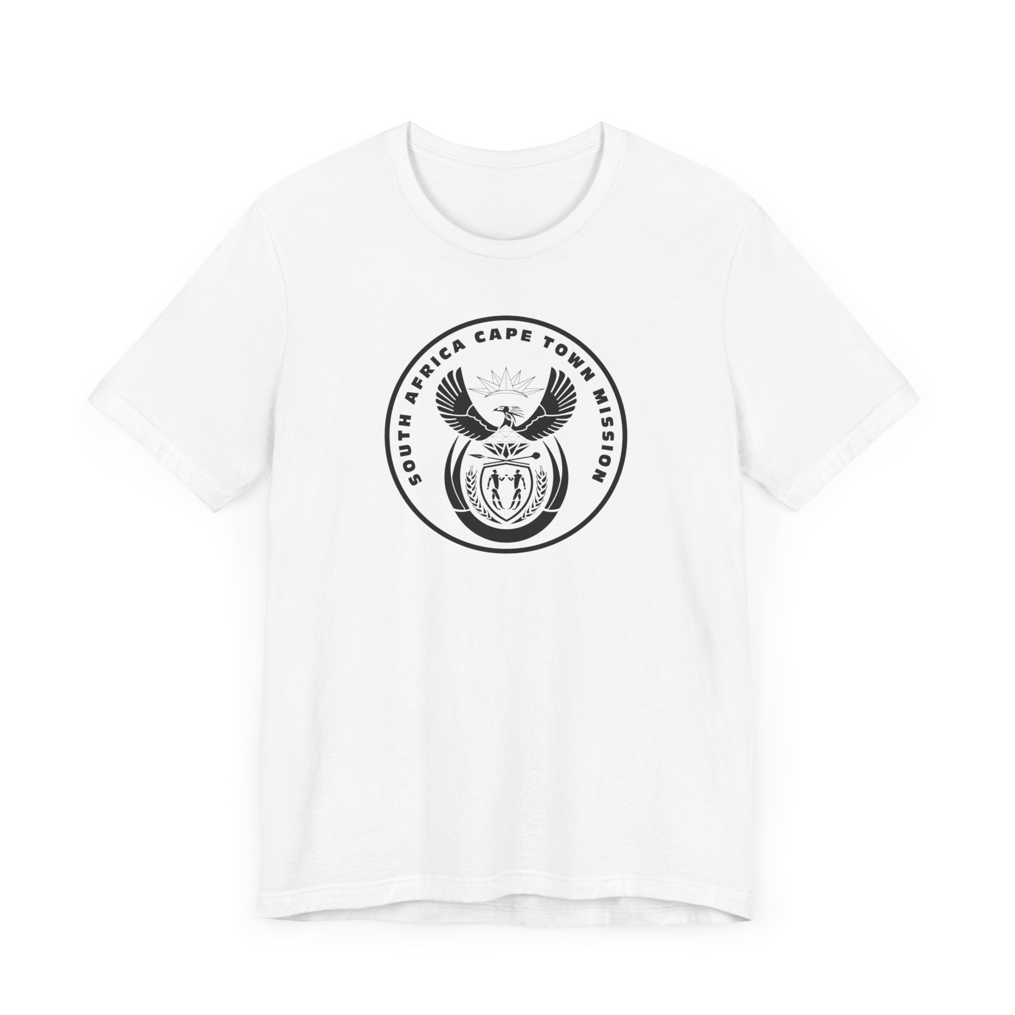 South Africa Cape Town Mission Circular Monochrome Logo T-Shirt - Latter-Day Saint LDS Missionary Gift - Book of Mormon