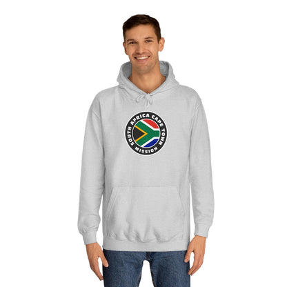 South Africa Cape Town Mission Flag Logo (Black Border) College Hoodie