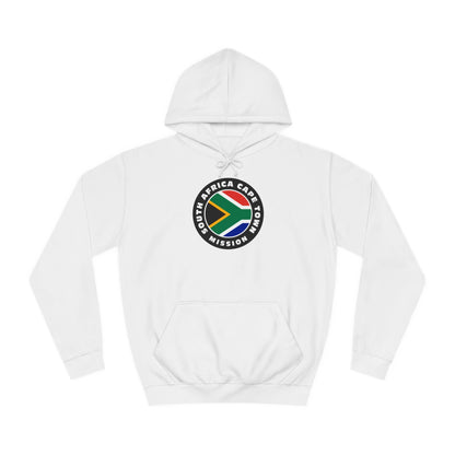 South Africa Cape Town Mission Flag Logo (Black Border) College Hoodie