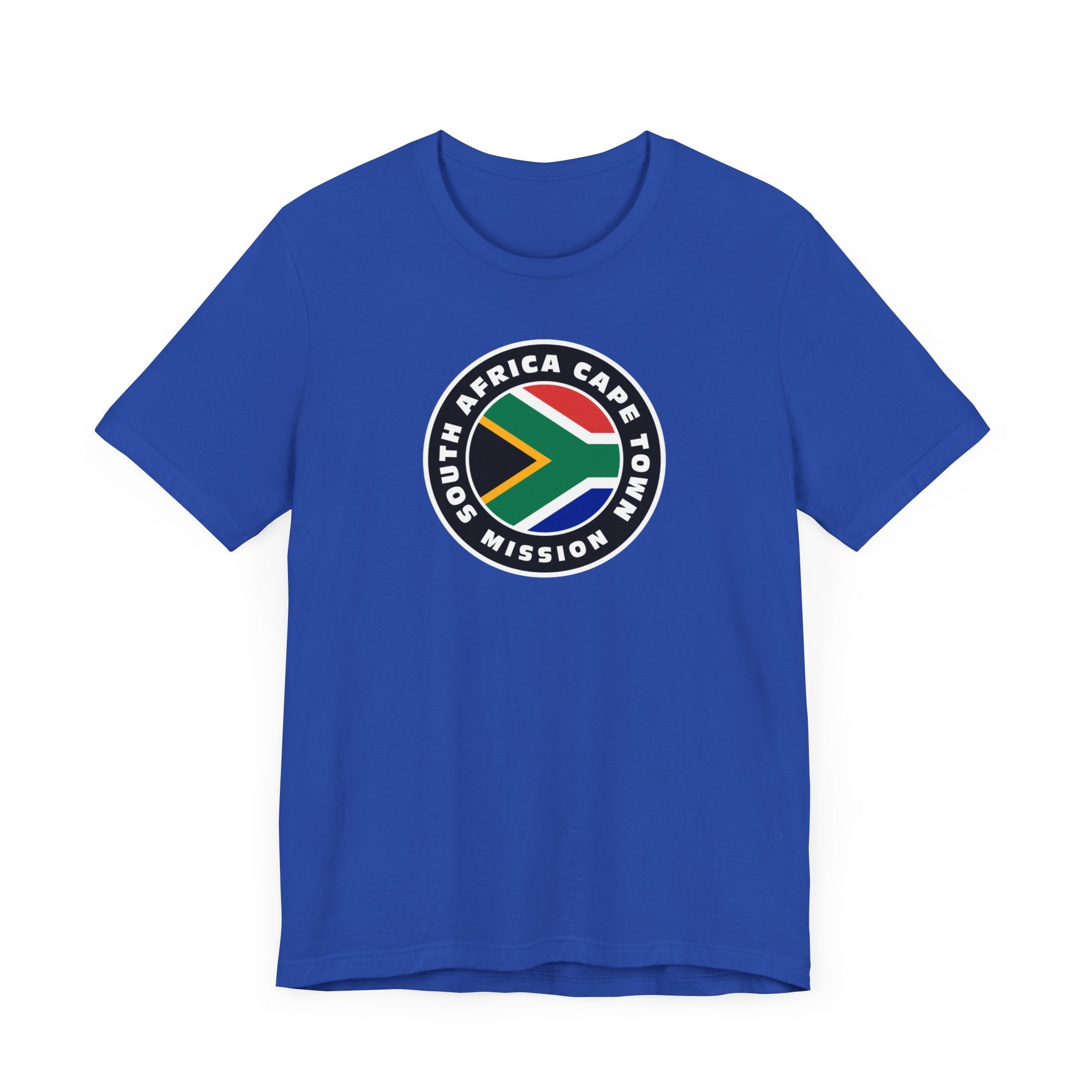 South Africa Cape Town Mission Flag Logo (Black Border) T-shirt - Latter-Day Saint LDS Missionary Gift - Book of Mormon