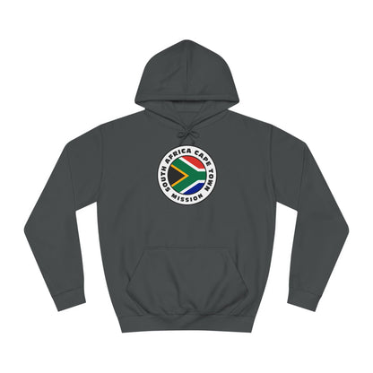 South Africa Cape Town Mission Flag Logo (White Border) College Hoodie - Latter-Day Saint LDS Missionary Gift - Book of Mormon