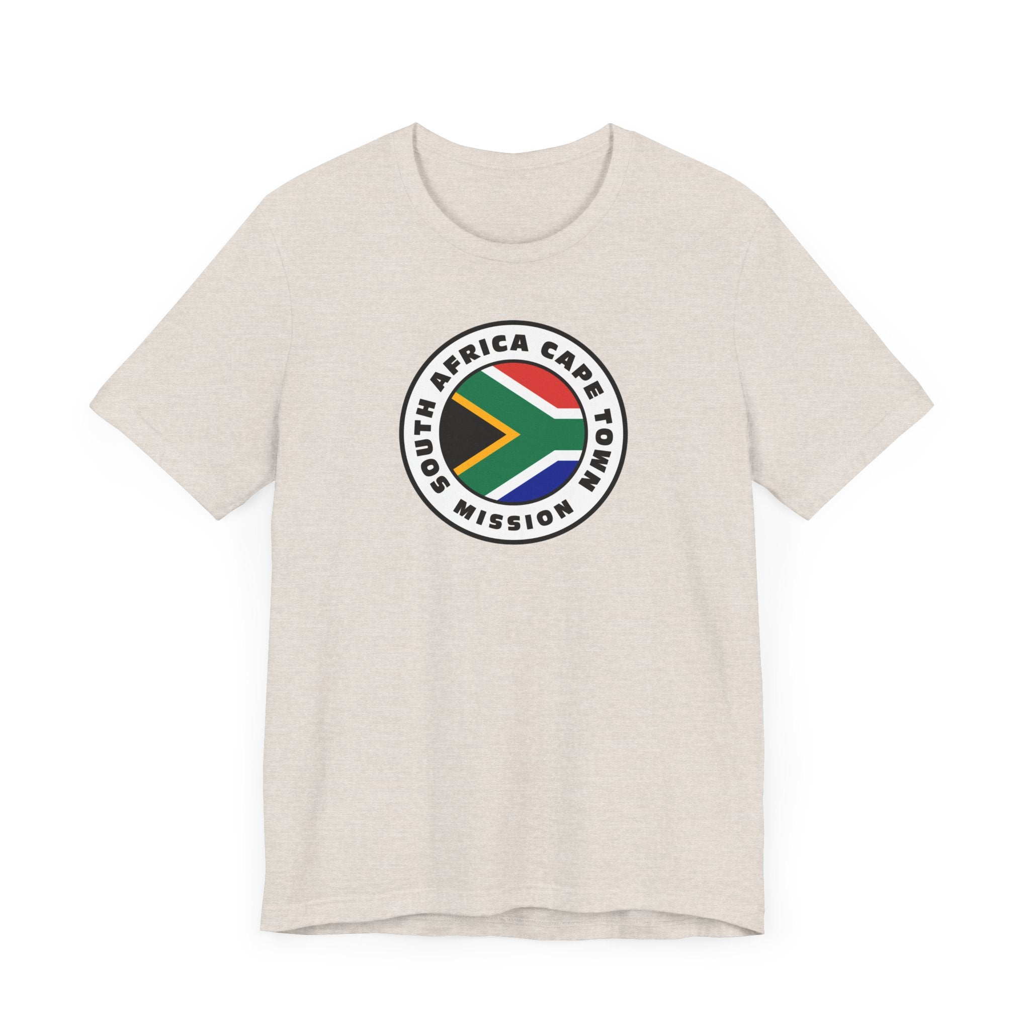 South Africa Cape Town Mission Flag Logo (White Border) T-shirt - Latter-Day Saint LDS Missionary Gift - Book of Mormon