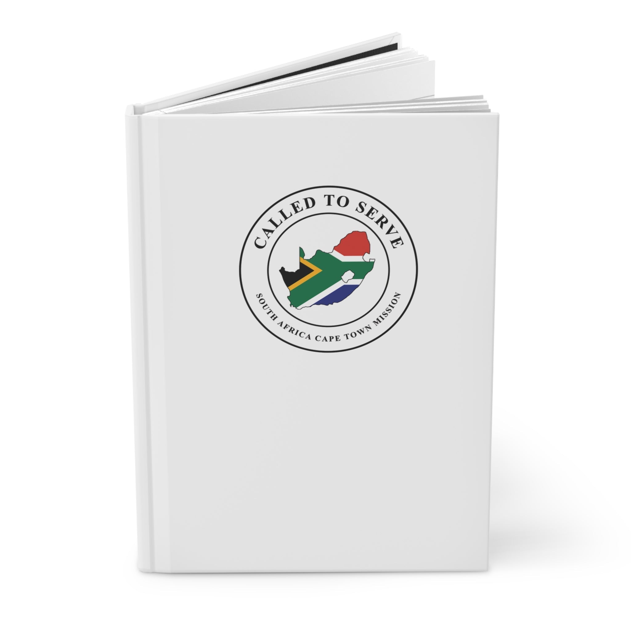 South Africa Cape Town Mission Flag Map Called to Serve White Hardcover Journal Matte - Latter-Day Saint LDS Missionary Gift - Book of Mormon