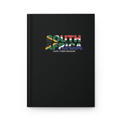 South Africa Cape Town Mission Flag Title Black Hardcover Journal Matte - Latter-Day Saint LDS Missionary Gift - Book of Mormon