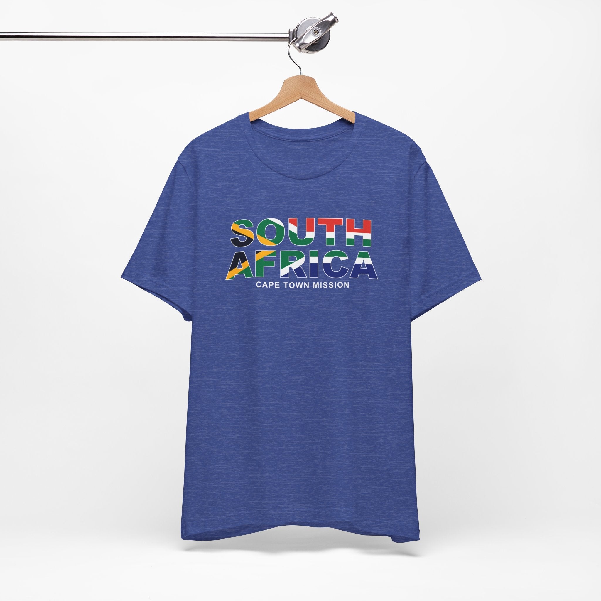 South Africa Cape Town Mission Flag Title T-shirt - Latter-Day Saint LDS Missionary Gift - Book of Mormon