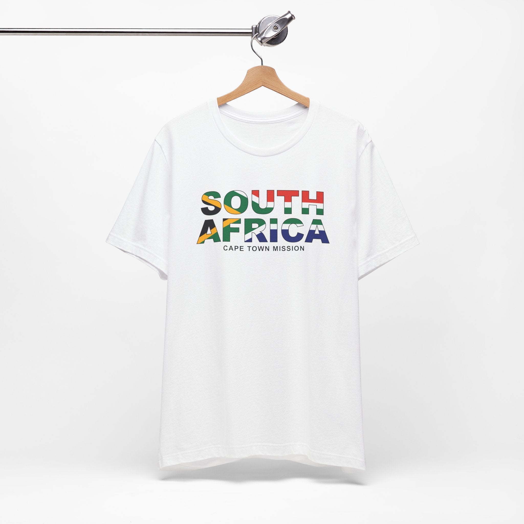 South Africa Cape Town Mission Flag Title T-shirt - Latter-Day Saint LDS Missionary Gift - Book of Mormon