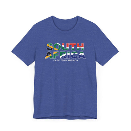 South Africa Cape Town Mission Flag Title T-shirt - Latter-Day Saint LDS Missionary Gift - Book of Mormon