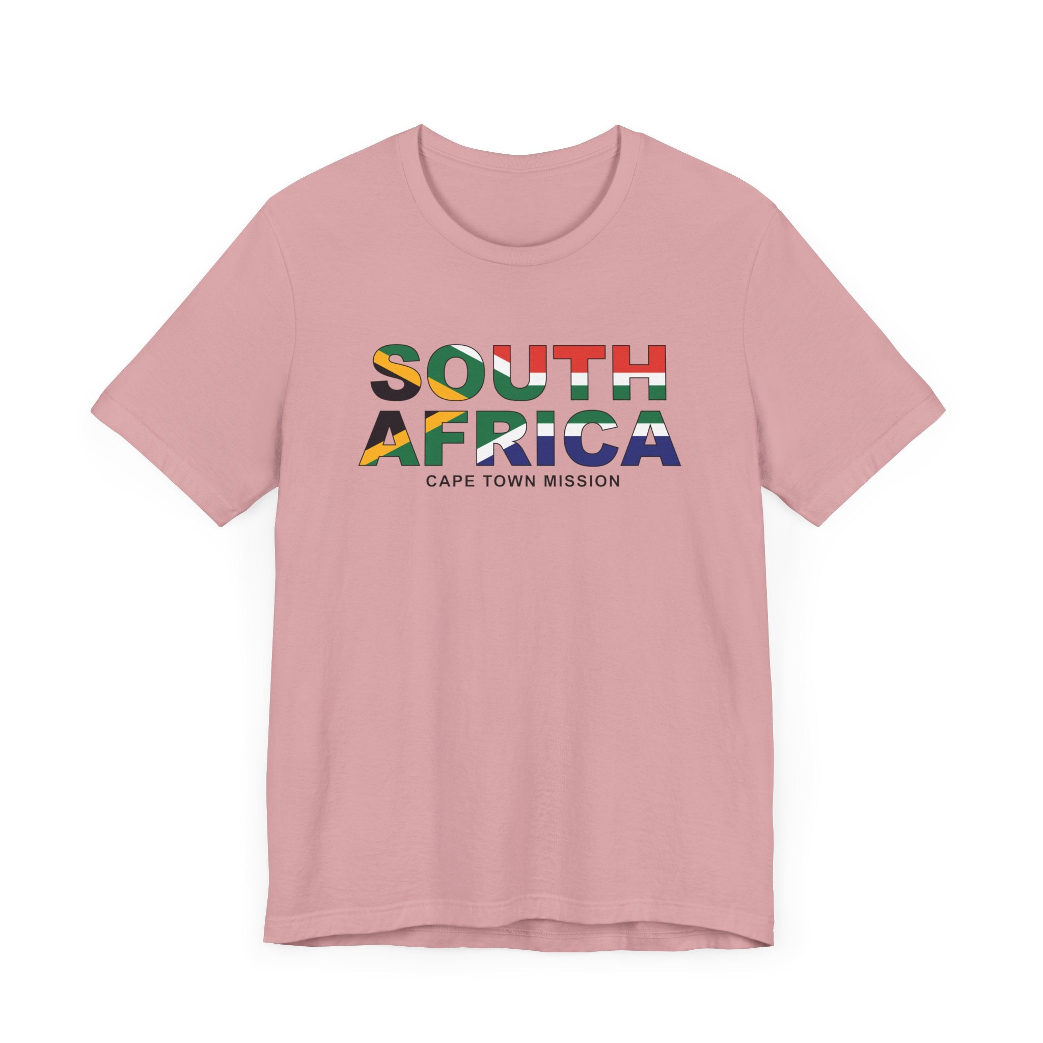 South Africa Cape Town Mission Flag Title T-shirt - Latter-Day Saint LDS Missionary Gift - Book of Mormon