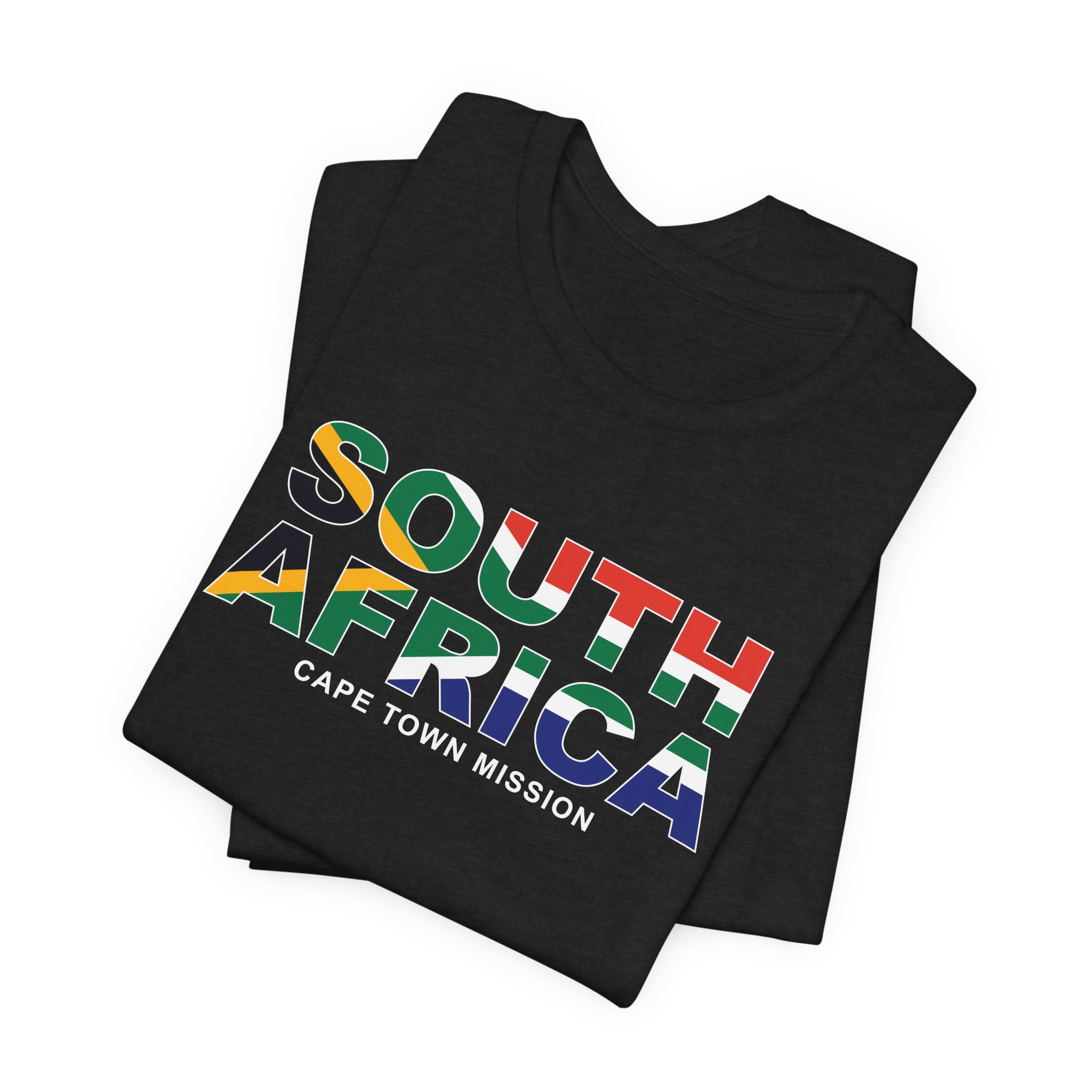 South Africa Cape Town Mission Flag Title T-shirt - Latter-Day Saint LDS Missionary Gift - Book of Mormon